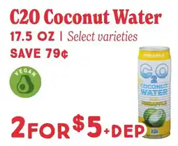 Market of Choice C20 Coconut Water offer
