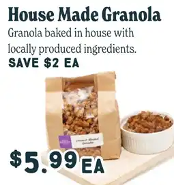 Market of Choice House Made Granola offer