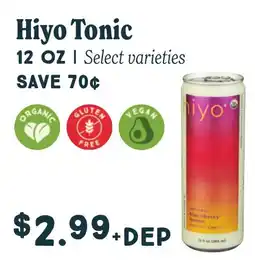 Market of Choice Hiyo Tonic offer