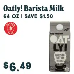 Market of Choice Oatly! Barista Milk offer