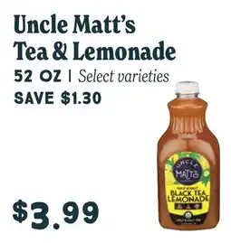 Market of Choice Uncle Matt's Tea & Lemonade offer