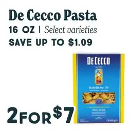 Market of Choice De Cecco Pasta offer