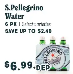 Market of Choice S.Pellegrino Water offer
