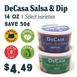Market of Choice Decasa salsa & dip offer