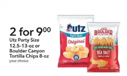 Publix Utz Party Size or Boulder Canyon Tortilla Chips offer