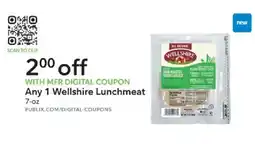 Publix Wellshire lunchmeat offer