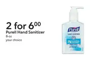 Purell hand sanitizer