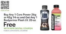 Publix Buy Any 1 Core Power or Bodyarmor Flash I.V. offer