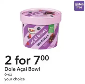 Publix Dole Açaí Bowl offer