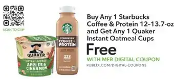 Publix Starbucks Coffee & Protein offer