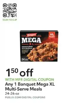 Publix Banquet Mega XL Multi-Serve Meals offer