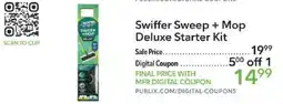 Publix Swiffer Sweep + Mop Deluxe Starter Kit offer