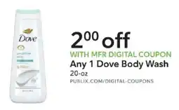 Publix Dove body wash offer