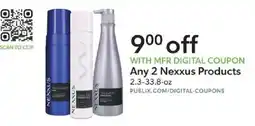 Publix Nexxus Any 2 Products offer