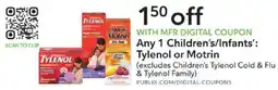 Publix Children's Tylenol or Motrin offer