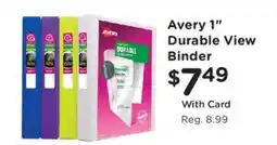 King Soopers Avery 1" Durable View Binder offer
