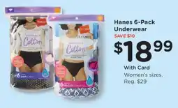 King Soopers Hanes 6-Pack Underwear offer