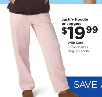 King Soopers Justify Hoodie or Joggers offer