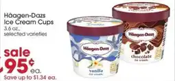Giant Eagle Häagen-Dazs ice cream cups offer