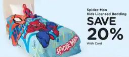 King Soopers Spider-Man Kids Licensed Bedding offer