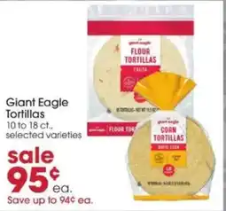 Giant Eagle Giant Eagle Tortillas offer
