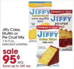 Giant Eagle Jiffy cake, muffin or pie crust mix offer