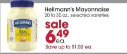 Giant Eagle Hellmann's Mayonnaise offer