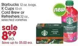 Giant Eagle Starbucks refreshers concentrate offer