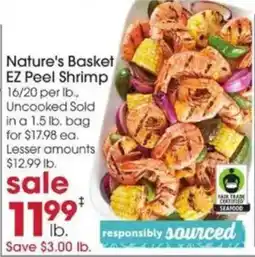 Giant Eagle Nature's Basket EZ Peel Shrimp offer