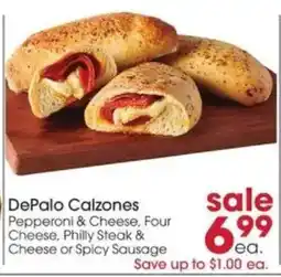 Giant Eagle Depalo calzones offer