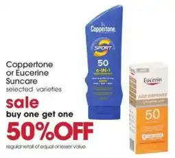 Giant Eagle Coppertone or Eucerine Suncare offer