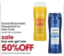Giant Eagle Suave bodywash deodorant or hair care offer