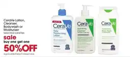 Giant Eagle CeraVe lotion, cleanser, bodywash or moisturizer offer