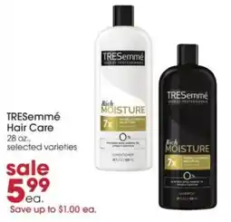 Giant Eagle Tresseme hair care offer