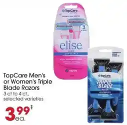 Giant Eagle TopCare Men's or Women's Triple Blade Razors offer