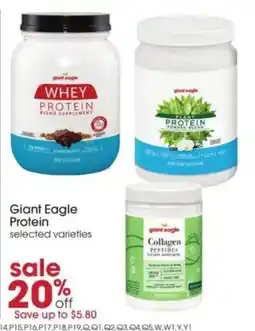 Giant Eagle Giant Eagle Protein selected varieties offer