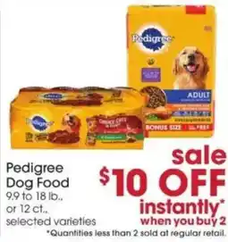 Giant Eagle Pedigree Dog Food offer
