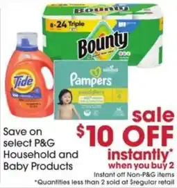 Giant Eagle P&G Household and Baby Products offer