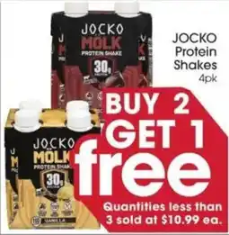 Giant Eagle Jocko protein shakes offer