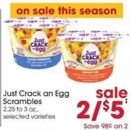 Giant Eagle Just Crack an Egg Scrambles offer