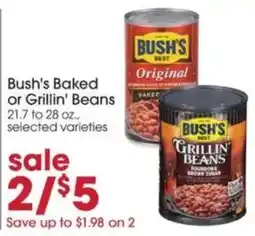 Giant Eagle Bush's Baked or Grillin' Beans offer