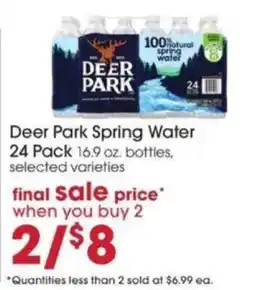 Giant Eagle Deer Park Spring Water offer