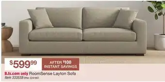 BJ’s RoomSense Layton Sofa offer