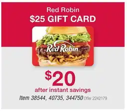 BJ’s Red Robin offer