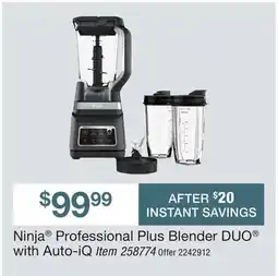 BJ’s Ninja Professional Plus Blender DUO with Auto-iQ offer