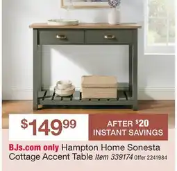 BJ’s Hampton Home Sonesta Cottage Accent Table Item offer