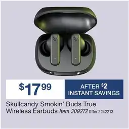 BJ’s Skullcandy Smokin' Buds True Wireless Earbuds offer