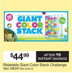 BJ’s Relatable Giant Color Stack Challenge offer