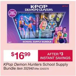 BJ’s KPop Demon Hunters School Supply Bundle offer