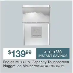 BJ’s Frigidaire 33-Lb. Capacity Touchscreen Nugget Ice Maker offer